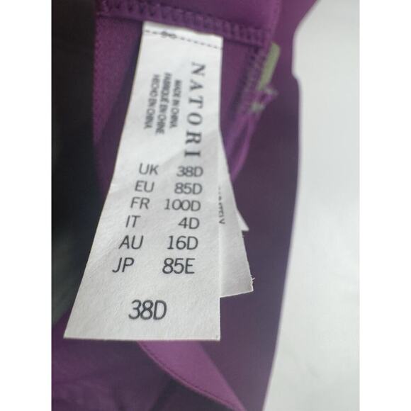 NATORI GRAVITY CONTOUR UNDERWIRE SPORTS BRA 752201 VINE/ JEWEL VIOLET B2996 - Picture 6 of 6